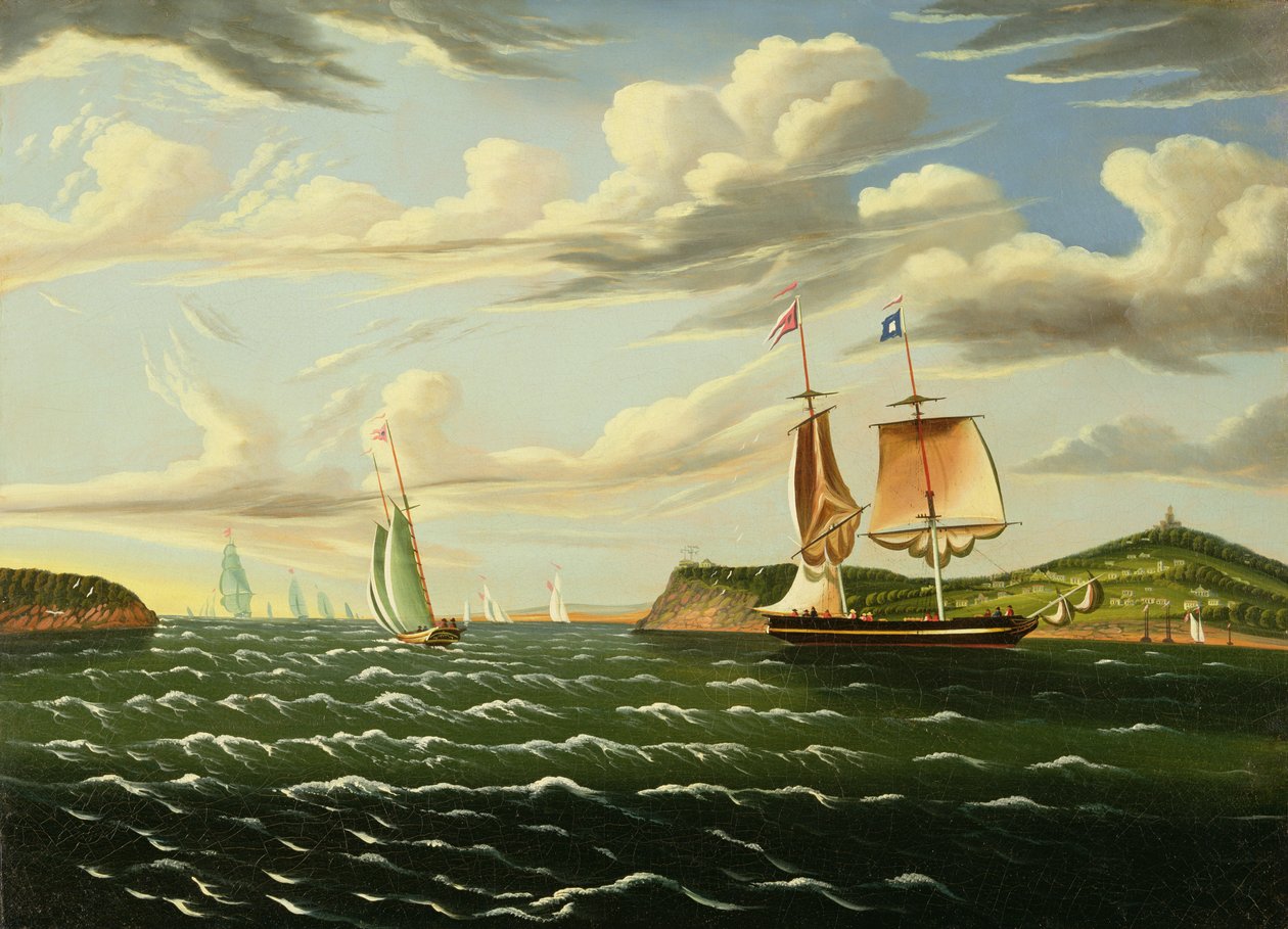 Staten Island og Narrows av Thomas Chambers