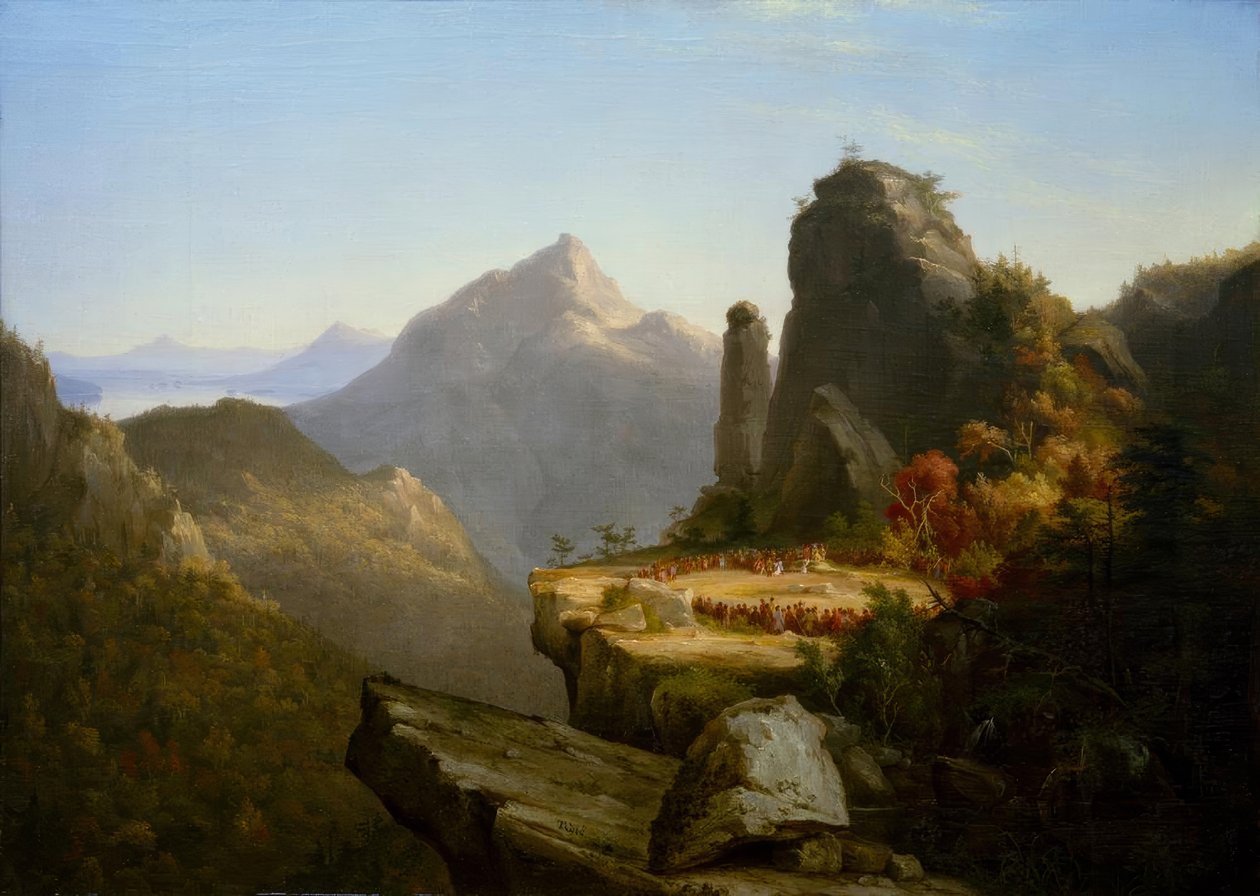 Cooper, The Last of the Mohicans / Th. Cole av Thomas Cole