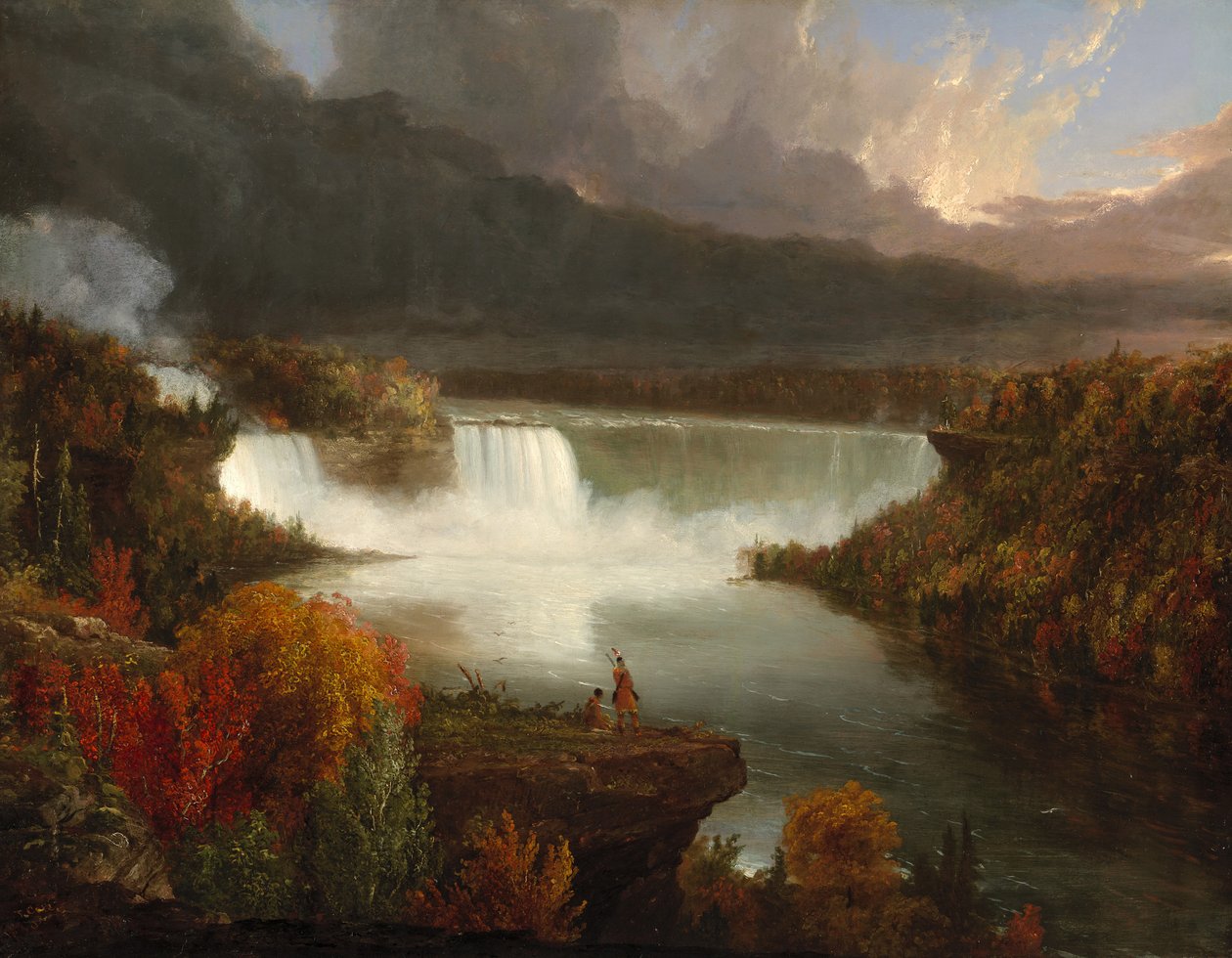 Fjernsyn over Niagara Falls, 1830 av Thomas Cole