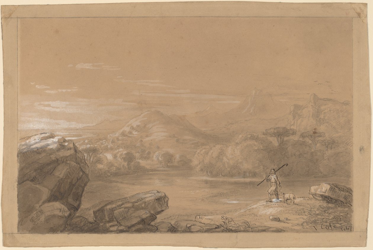 Den gode hyrde av Thomas Cole
