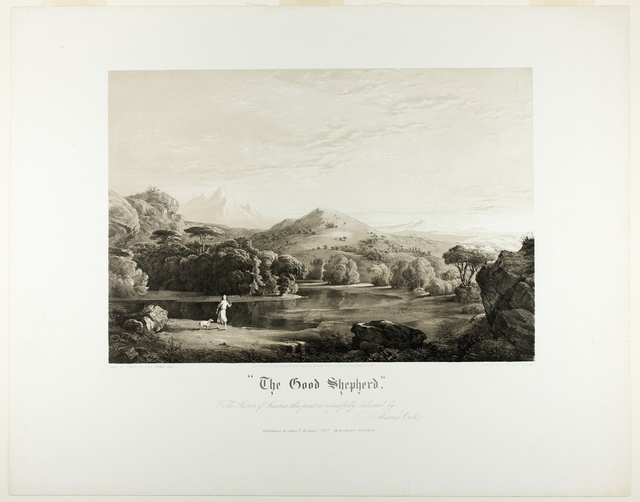 Den gode hyrde av Thomas Cole
