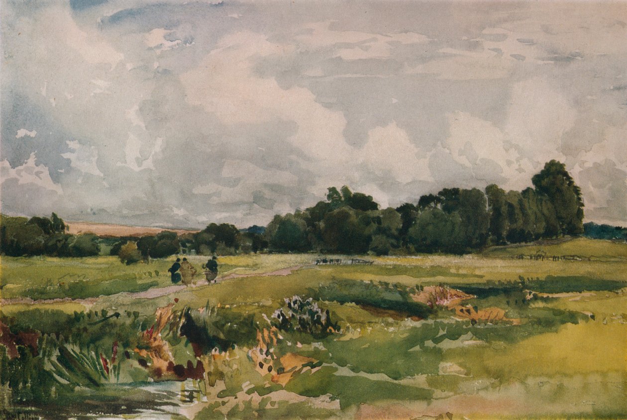 The Marshes, c1879 av Thomas Collier