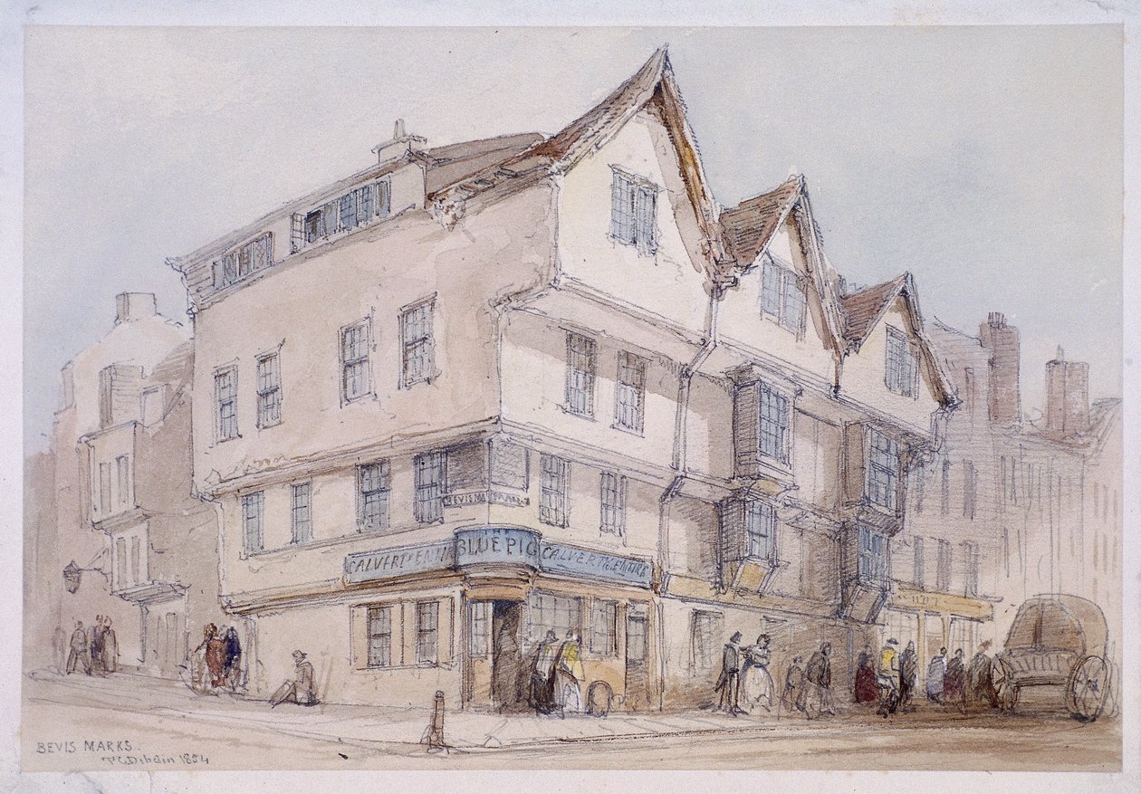 Bevis Marks, London, 1854 av Thomas Colman Dibdin