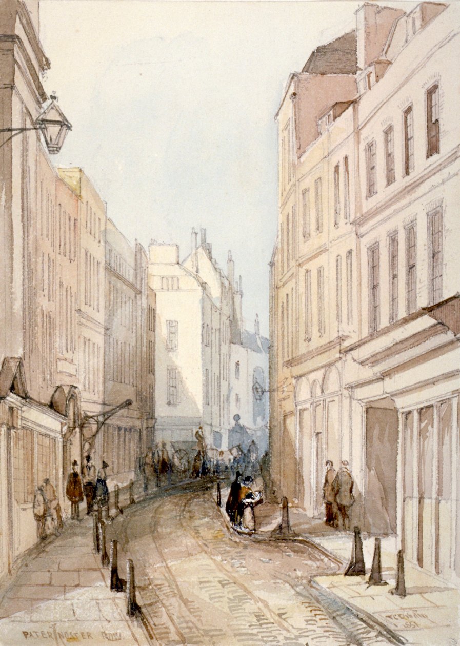 Paternoster Row, City of London, 1851 av Thomas Colman Dibdin