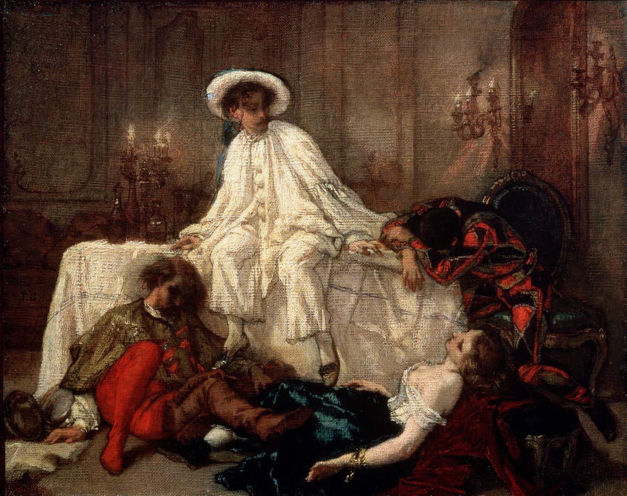 Etter maskeraden, 1850-årene. av Thomas Couture