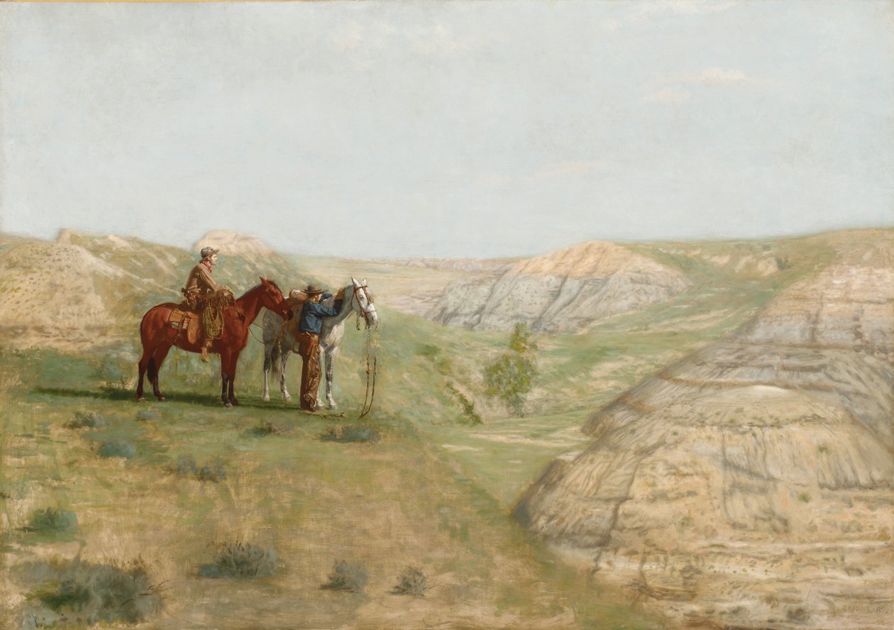 Cowboyer i Badlands, 1888 av Thomas Cowperthwait Eakins