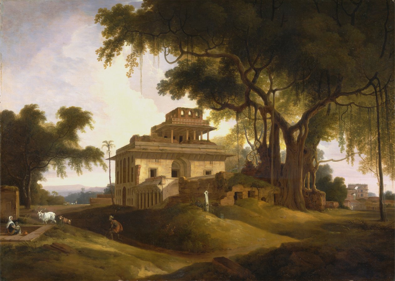 Ruinene av Naurattan, Sasaram, Bihar av Thomas Daniell
