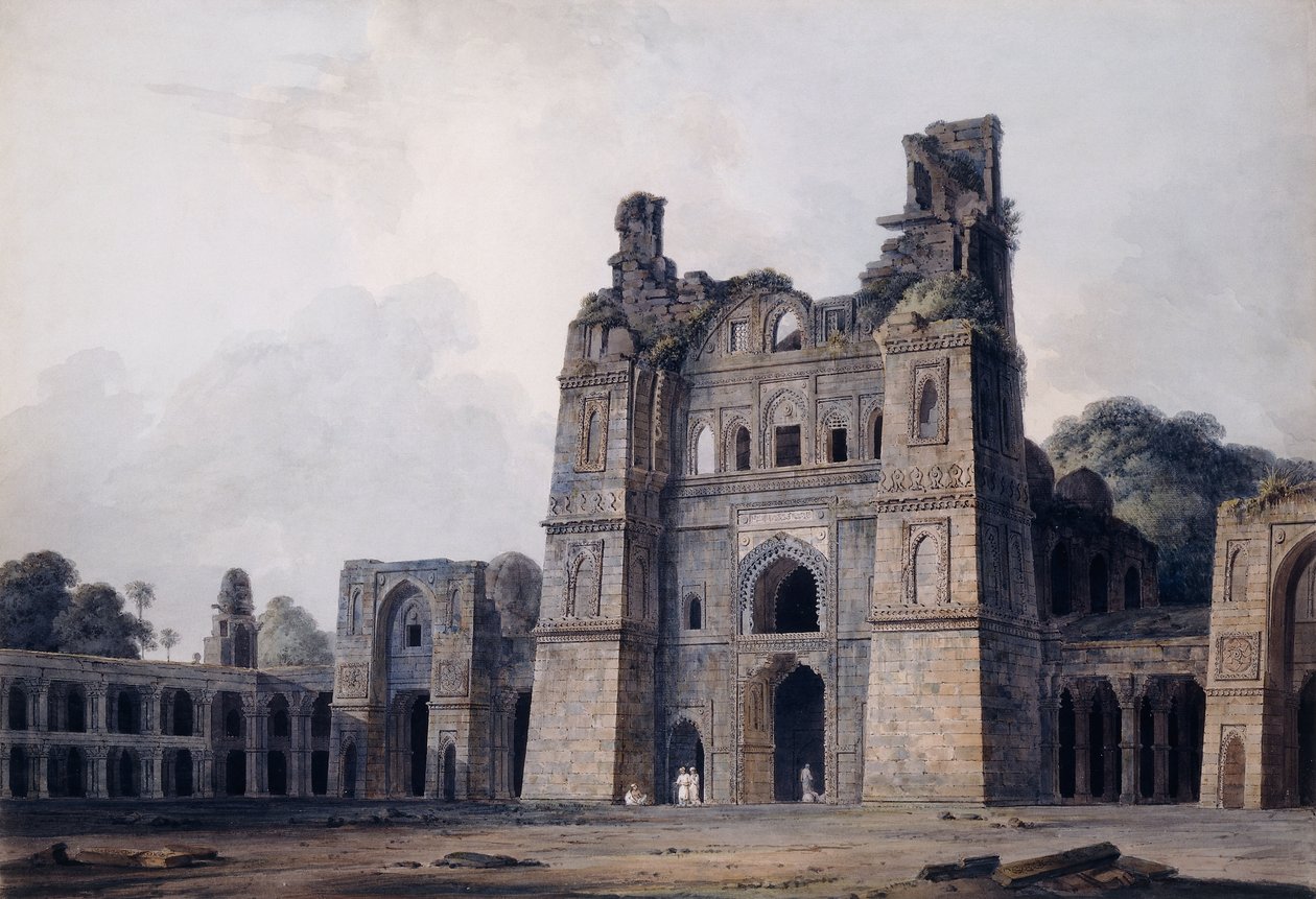Atal-moskeen, Jaunpur, Uttar Pradesh, av Thomas Daniell