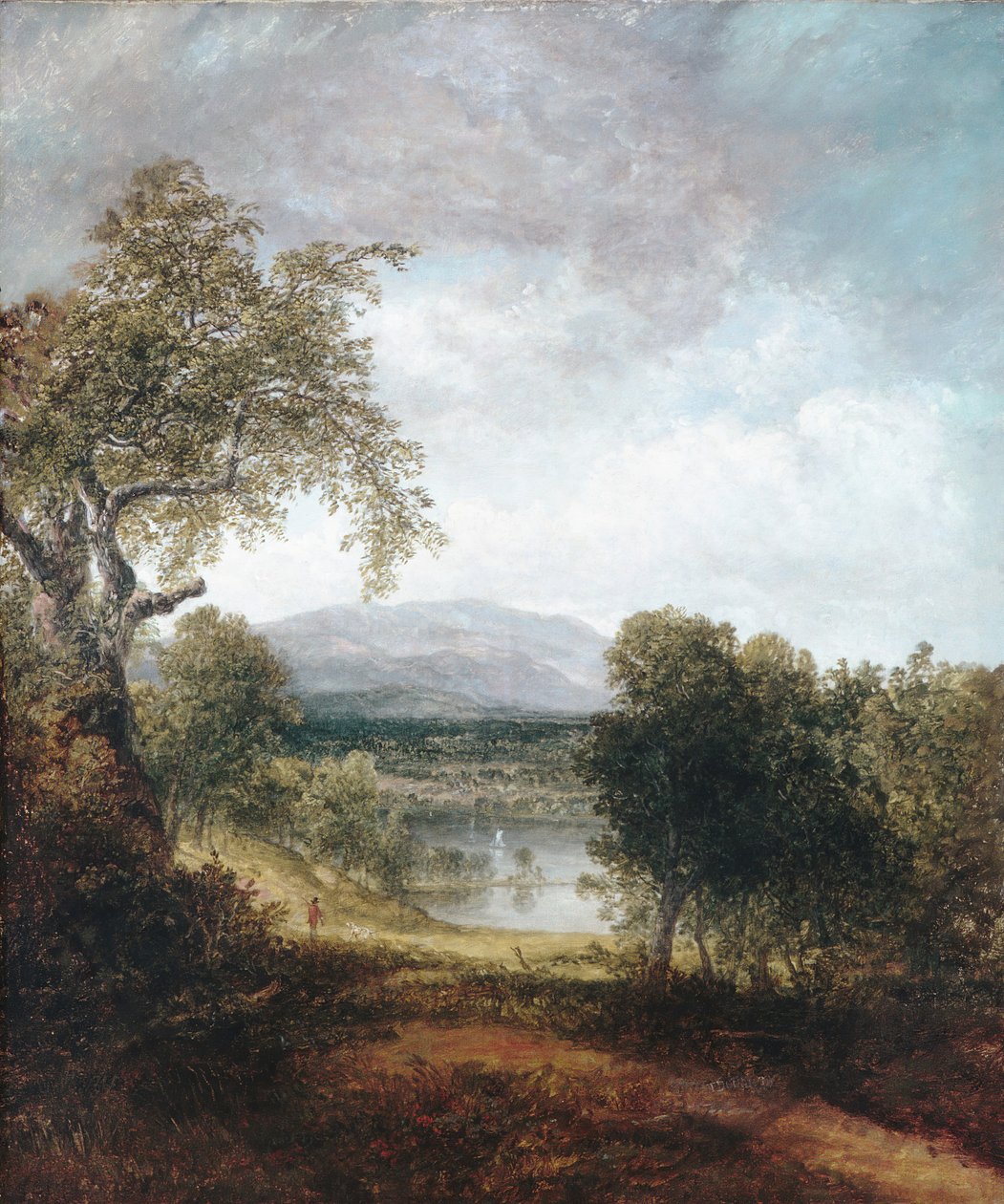 Et elvglimt, ca. 1843-50. av Thomas Doughty
