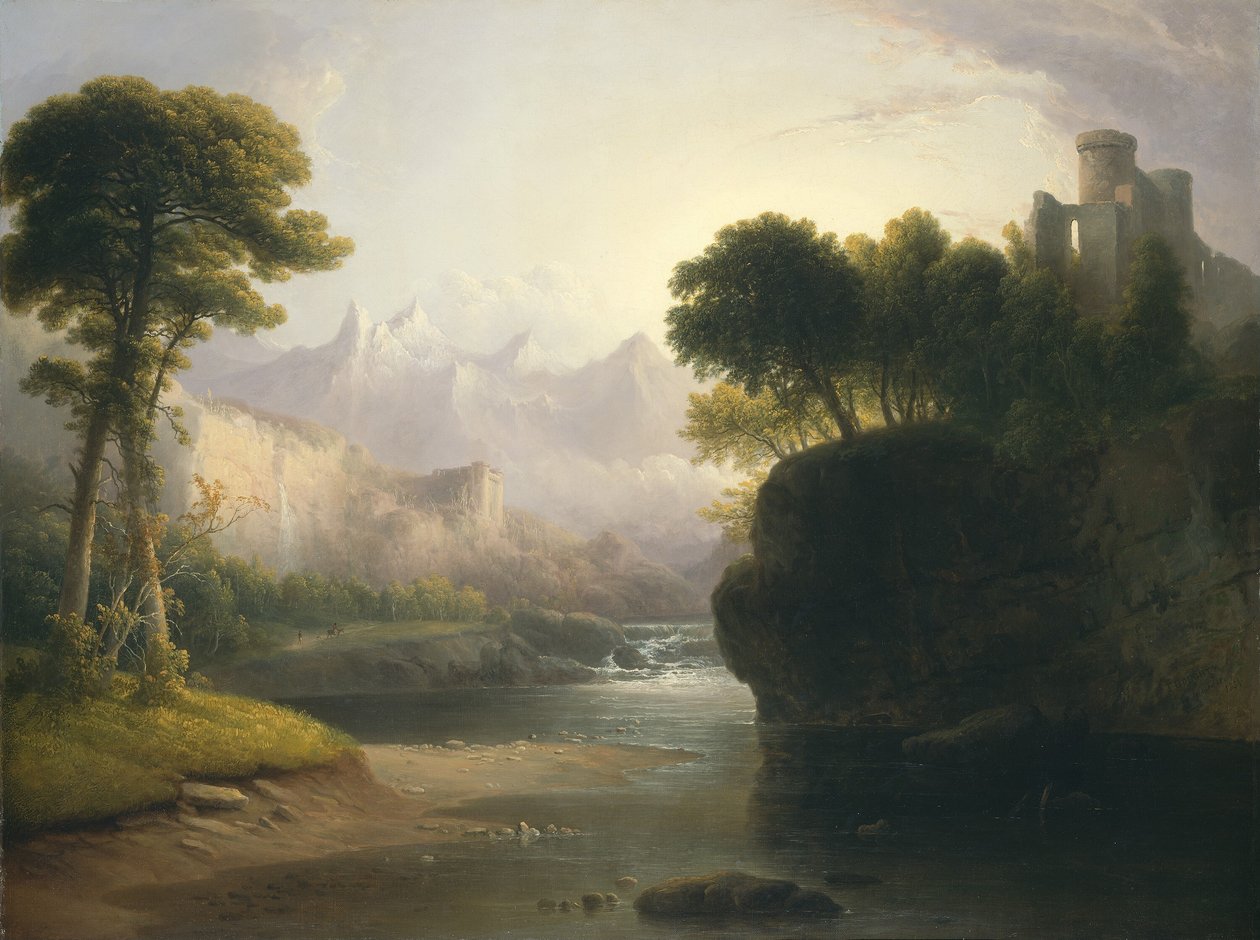 Fantasifullt landskap av Thomas Doughty
