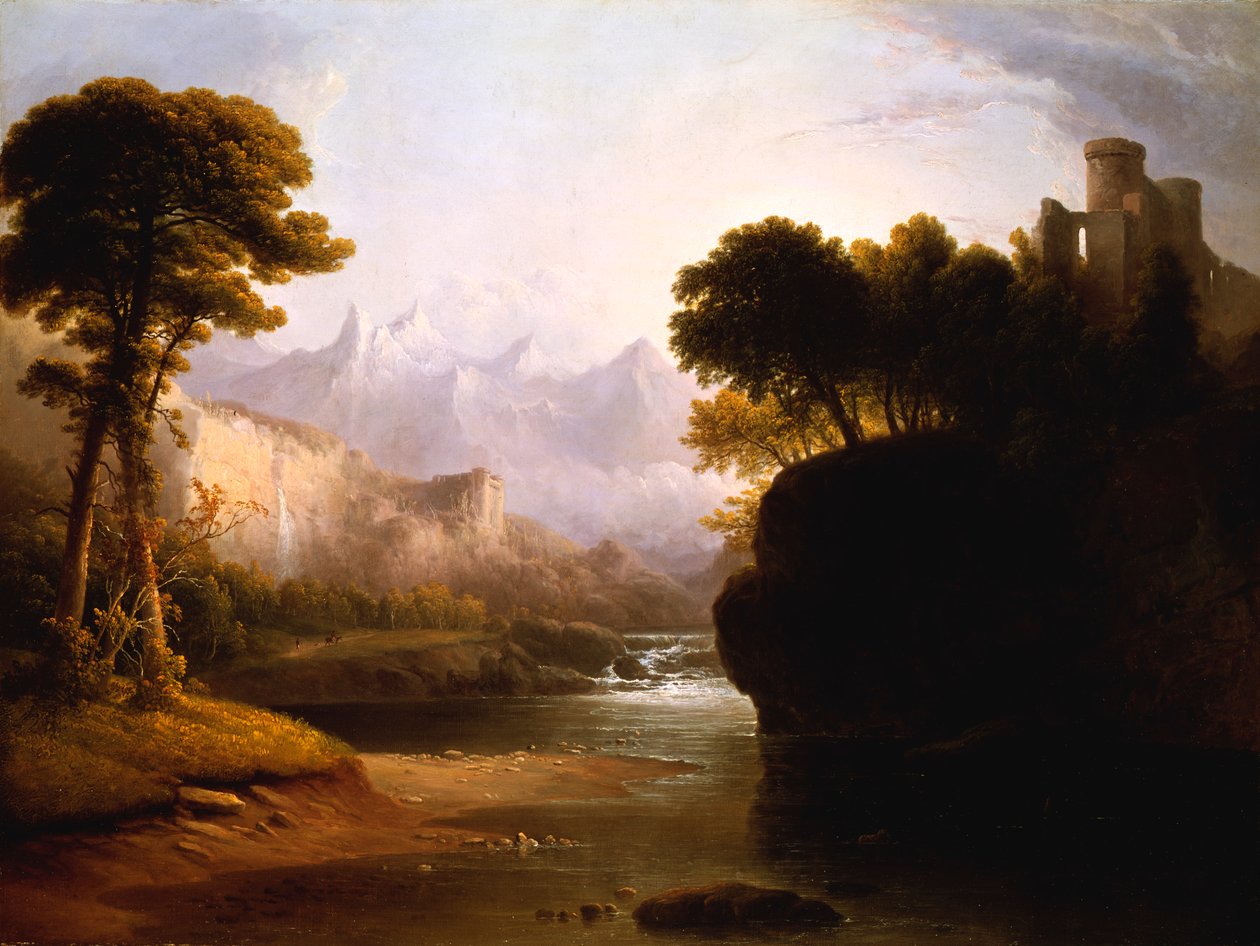Fantasifullt landskap, 1834. av Thomas Doughty