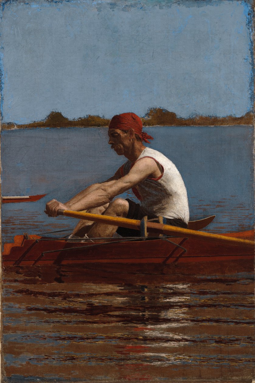 John Biglin i en enkeltsculler av Thomas Eakins