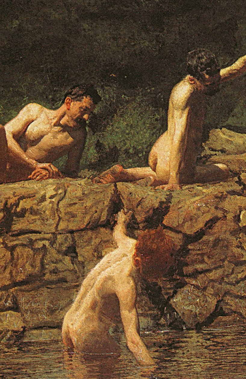 Svømmehull, 1885 av Thomas Eakins