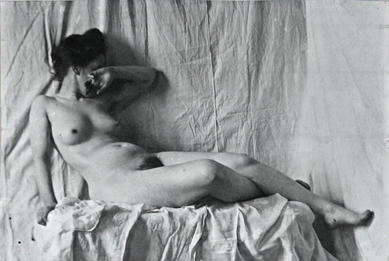 Uidentifisert modell, c. 1886-1892. av Thomas Eakins