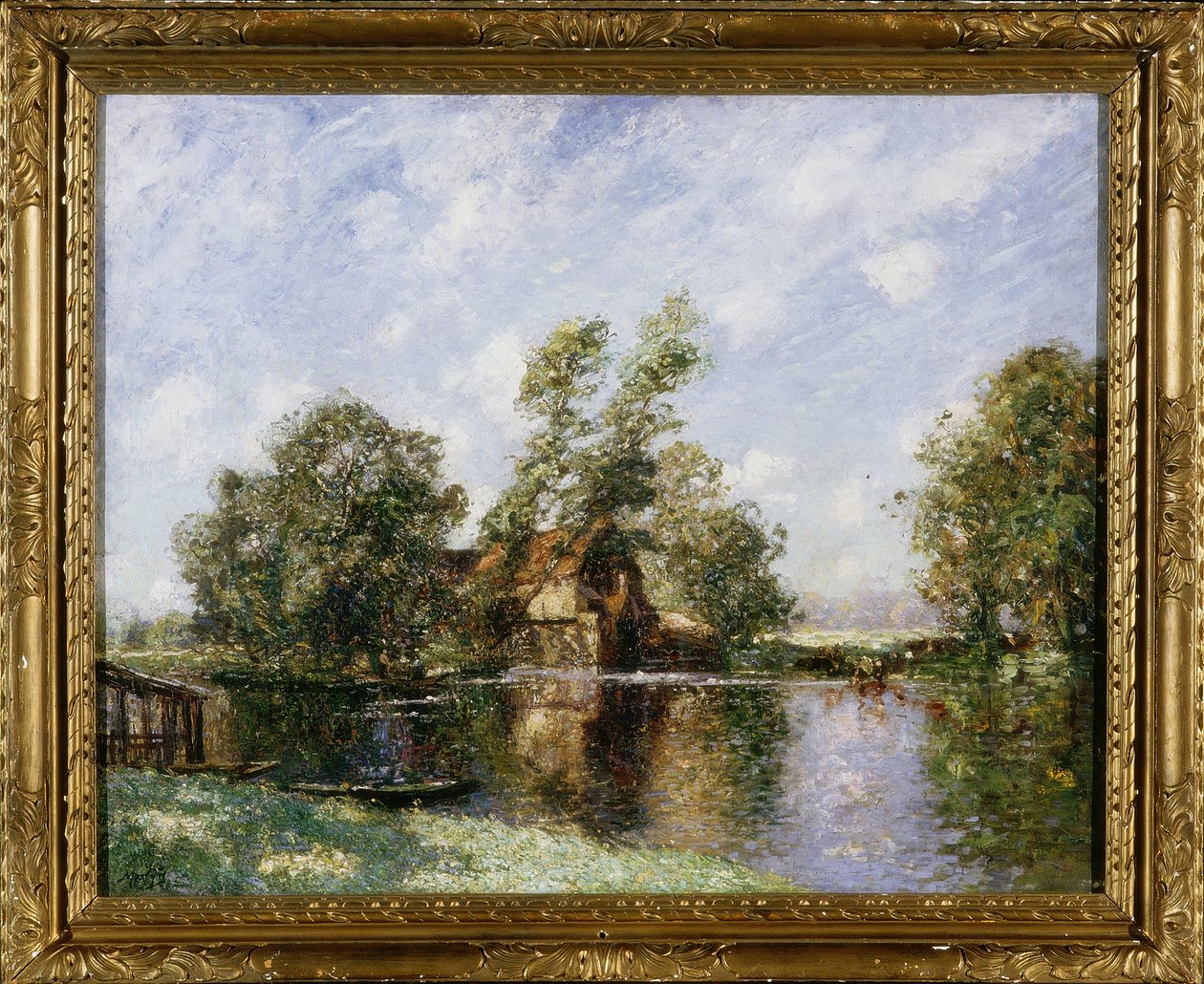The Old Mill, Houghton, Cambridgeshire, ca. 1907 av Thomas Edwin Mostyn