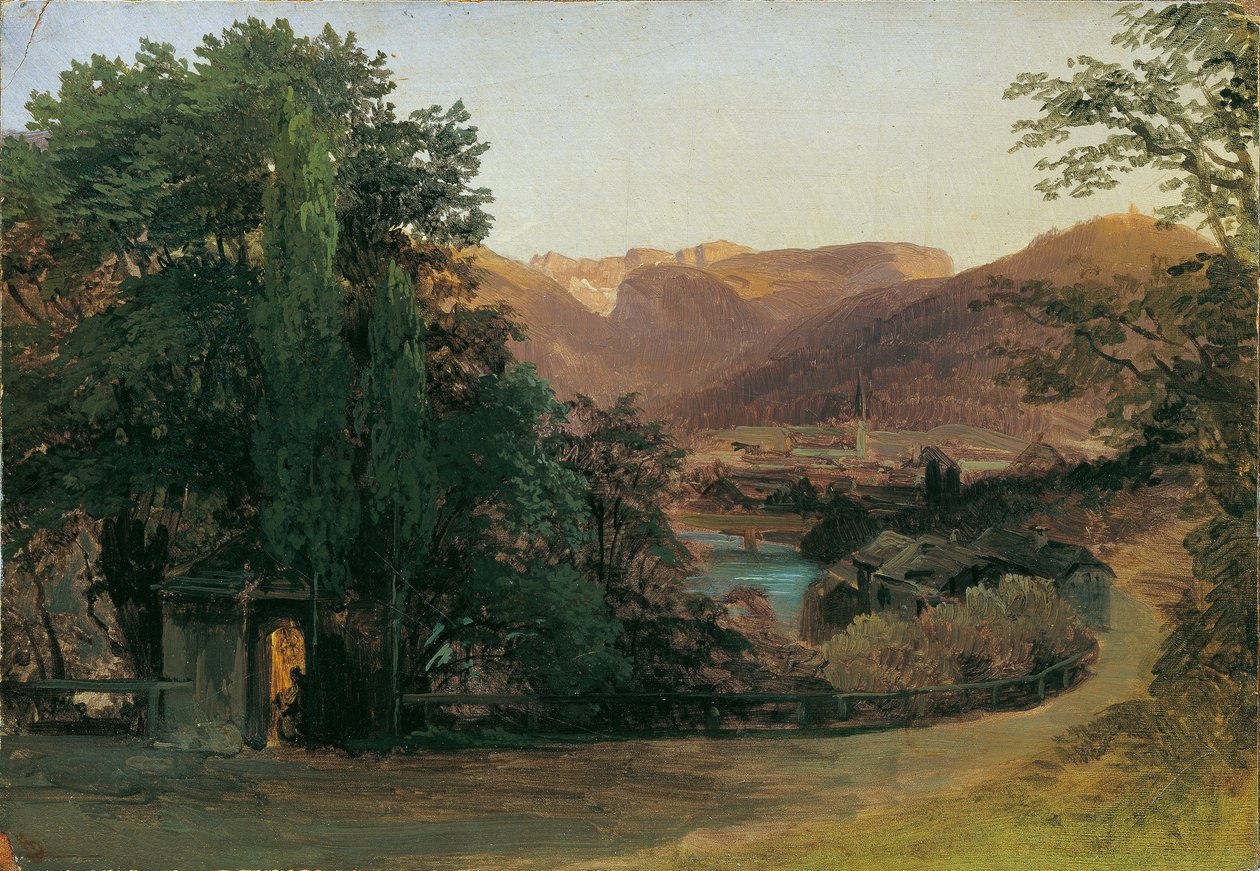 område nær Ischl av Thomas Ender