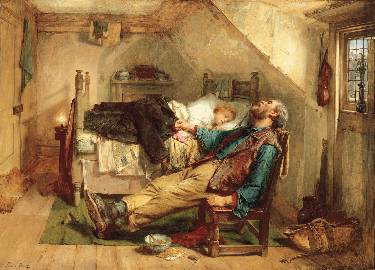 Utslitt, 1868 av Thomas Faed
