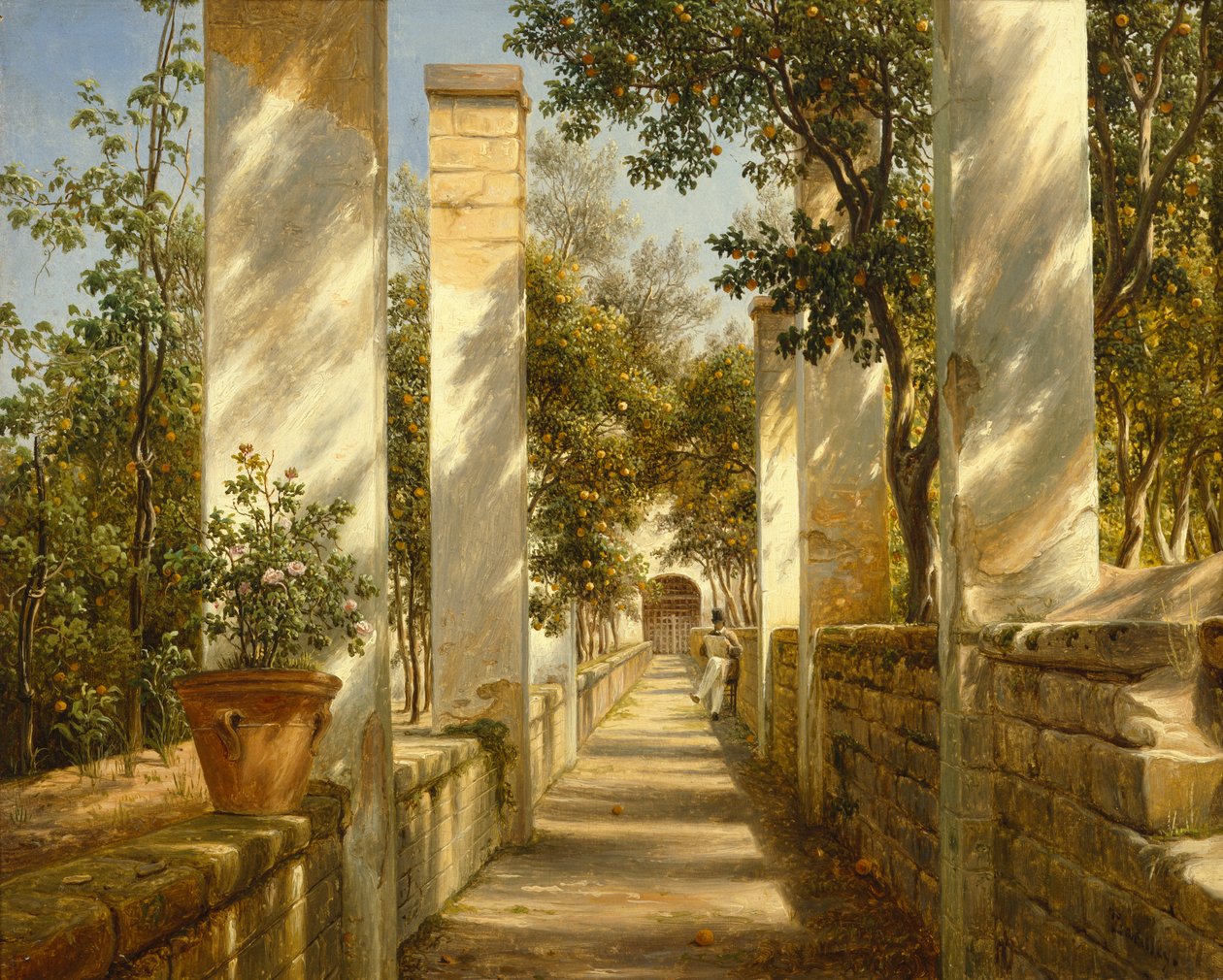 Orange Pergola, Sorrento av Thomas Fearnley