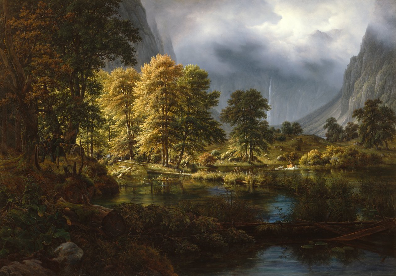 Jakten nær Königssee av Thomas Fearnley