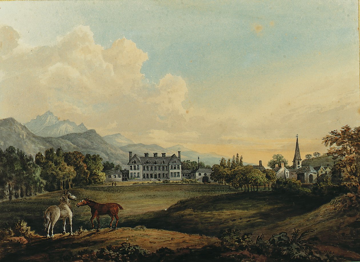 Utsikt i Killarney: Lord Kenmares hus av Thomas Gage