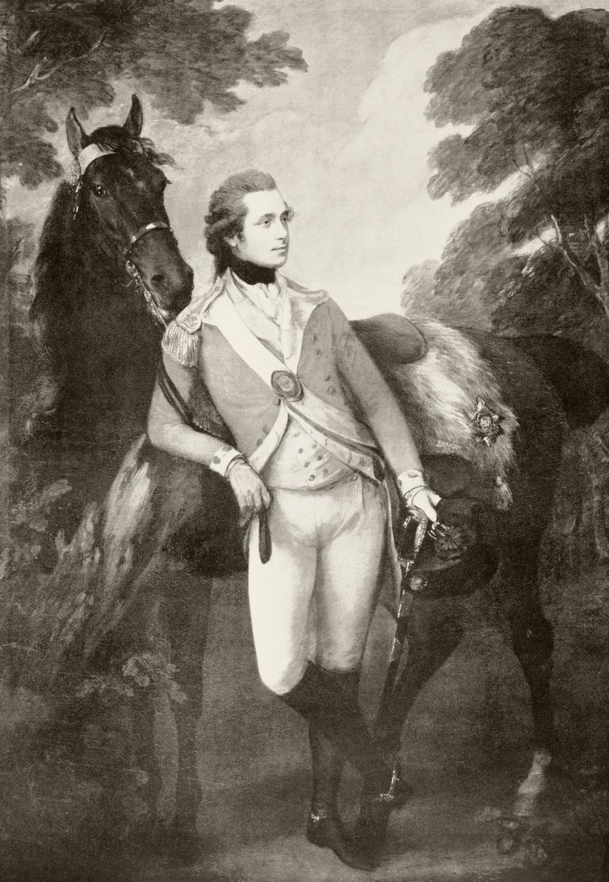 Anthony St Leger (litho) av Thomas Gainsborough