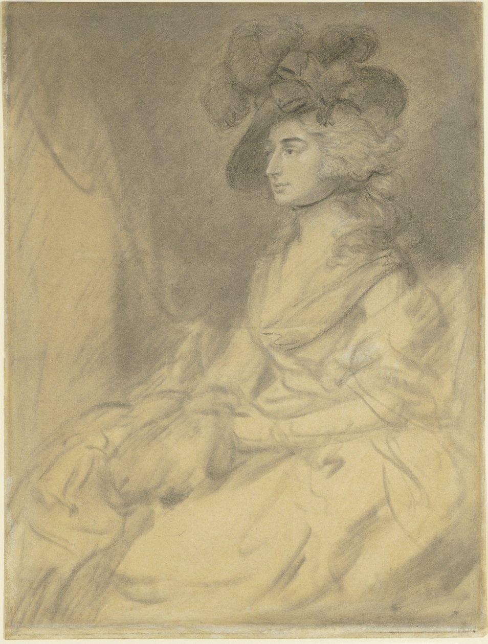 Fru. Sarah Siddons av Thomas Gainsborough