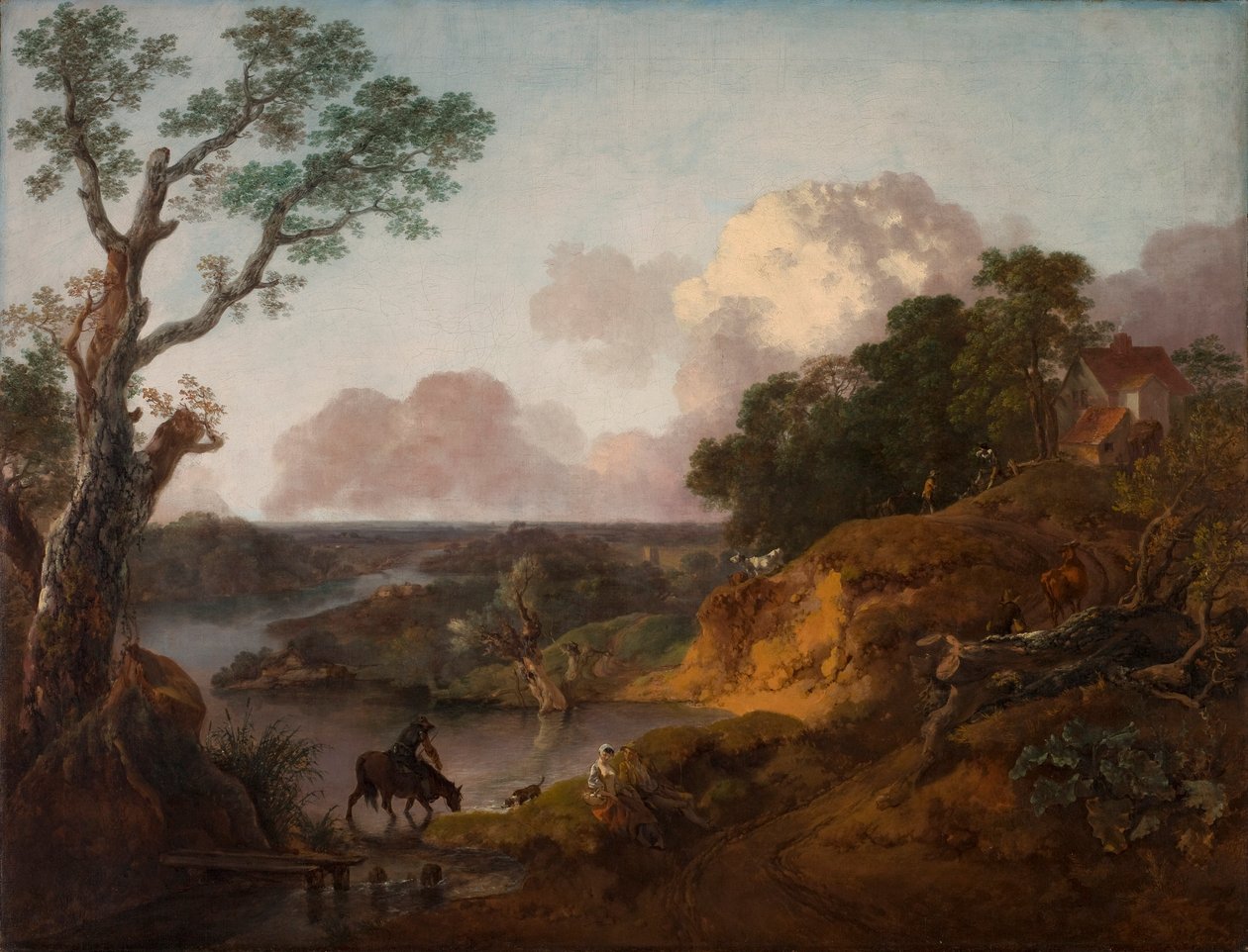 Utsikt i Suffolk av Thomas Gainsborough