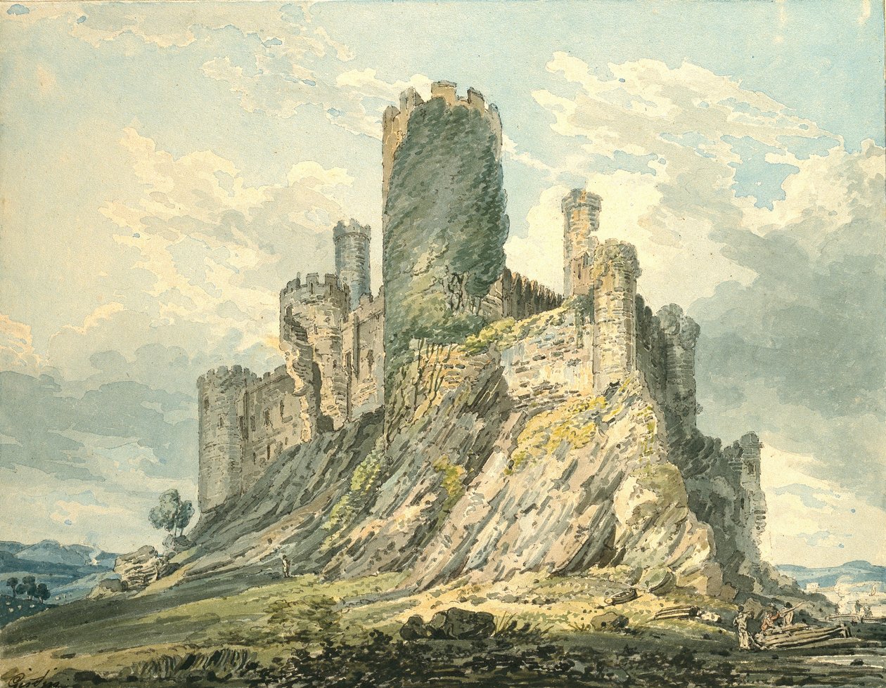 Conway Castle, c1793 av Thomas Girtin