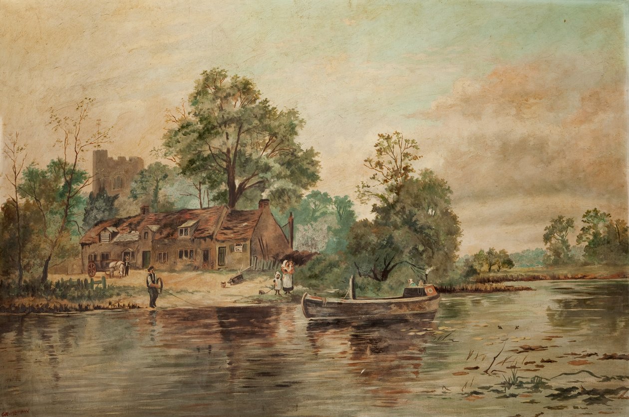 En elvescene av Thomas Grimshaw