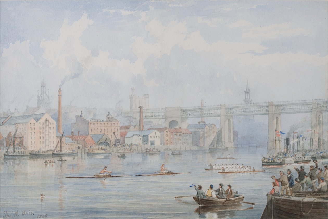 The Great International Sculling Match (kroppsfarge) av Thomas H. Hair