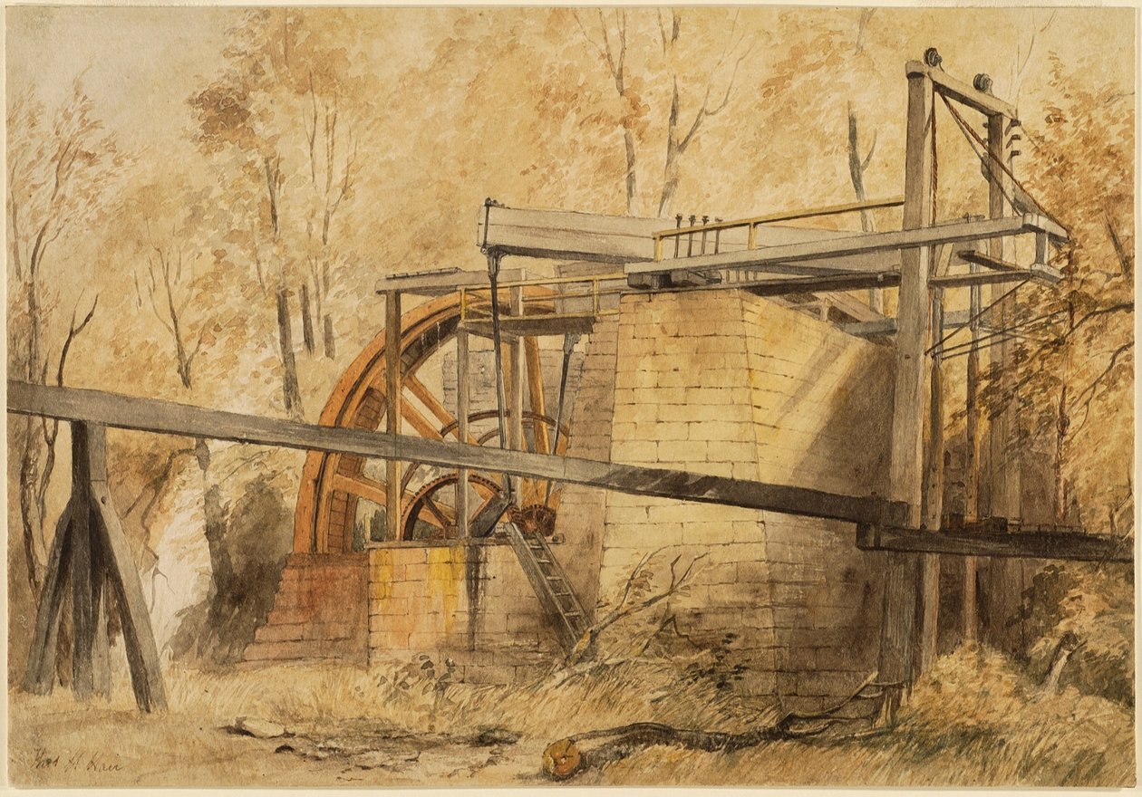 Vannhjulet, Beamish Colliery av Thomas H. Hair