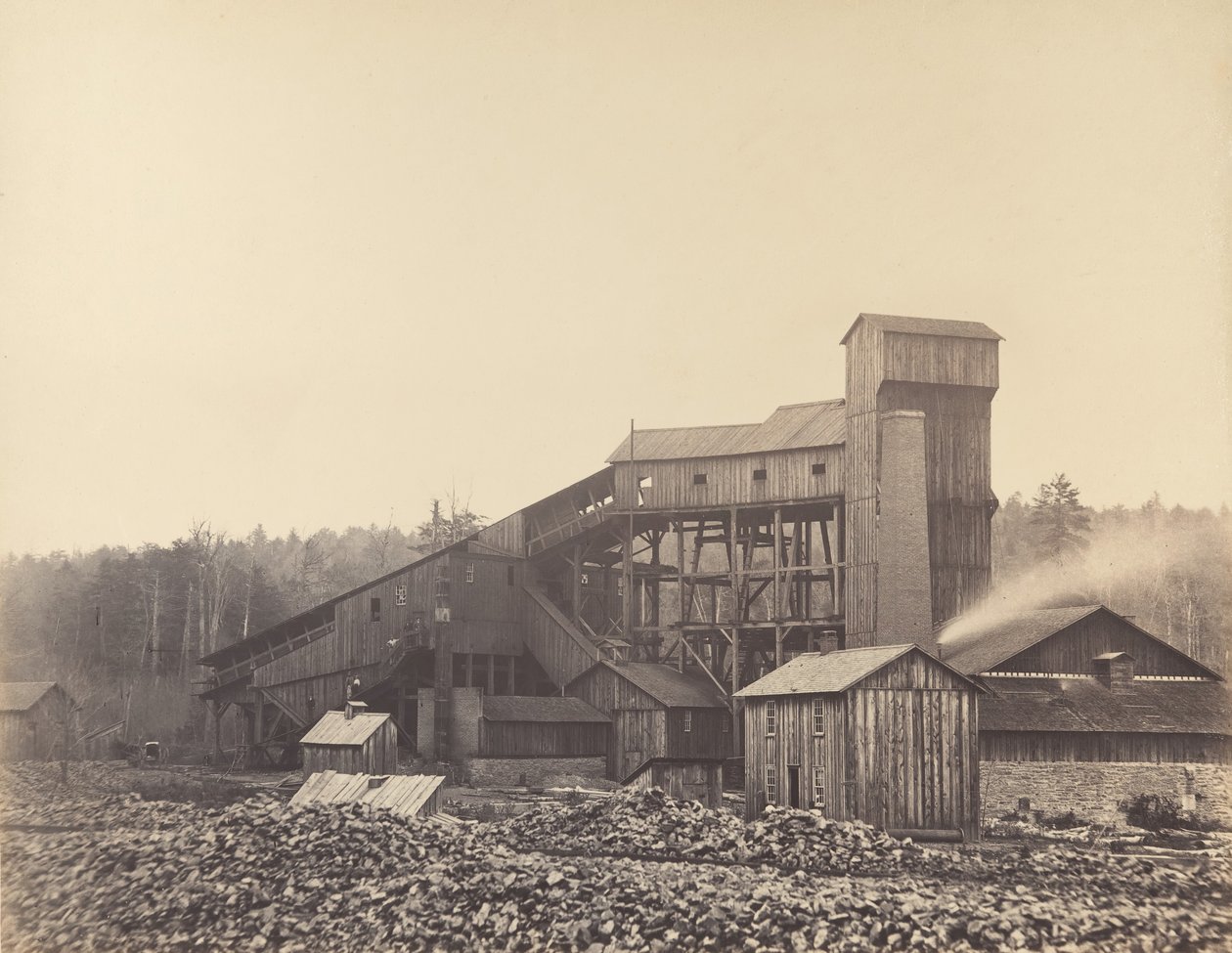 Gibson's Breaker, Rushdale, Pennsylvania, 1860-tallet. av Thomas H. Johnson