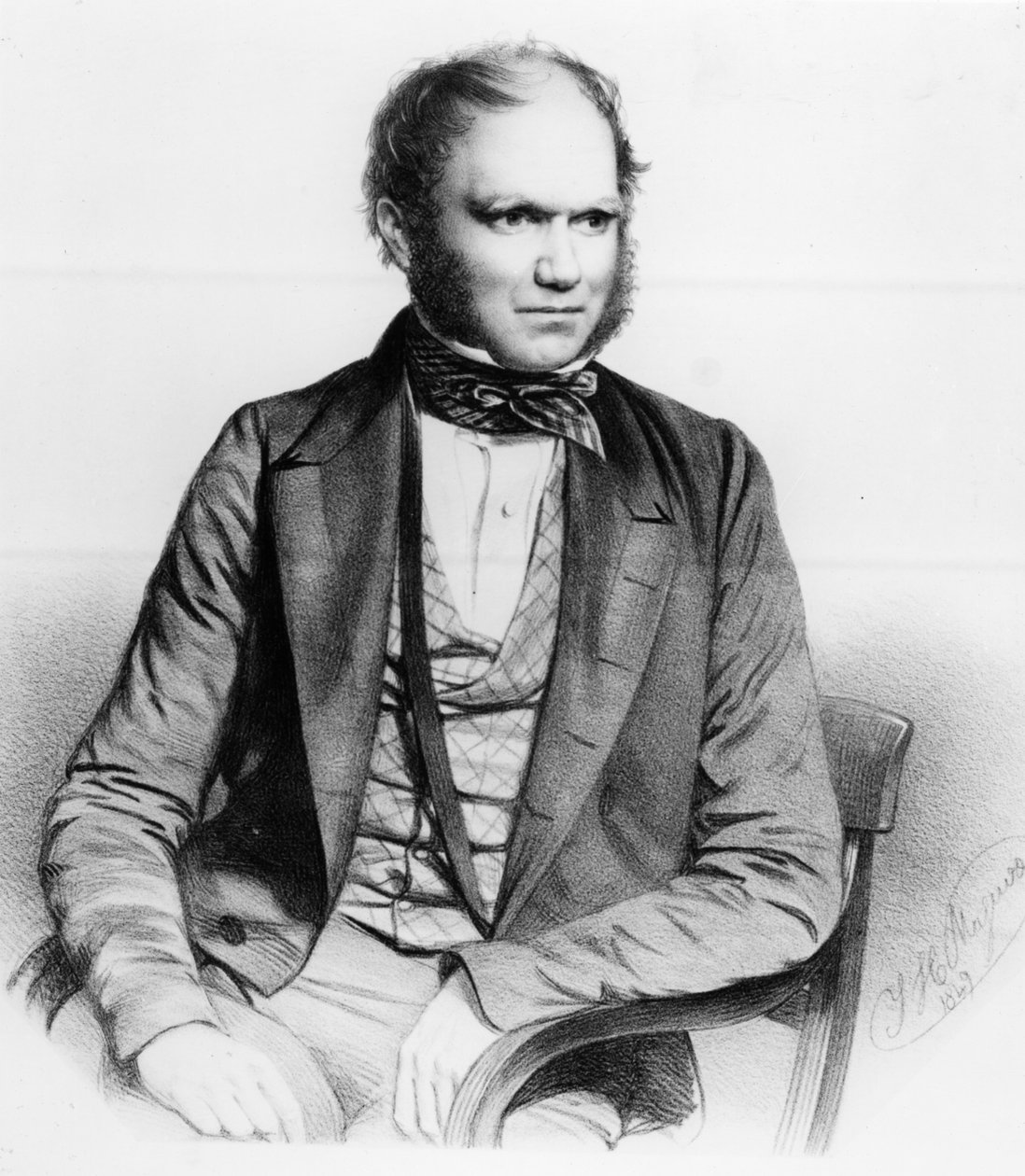 Charles Darwin, 1849 av Thomas Herbert Maguire