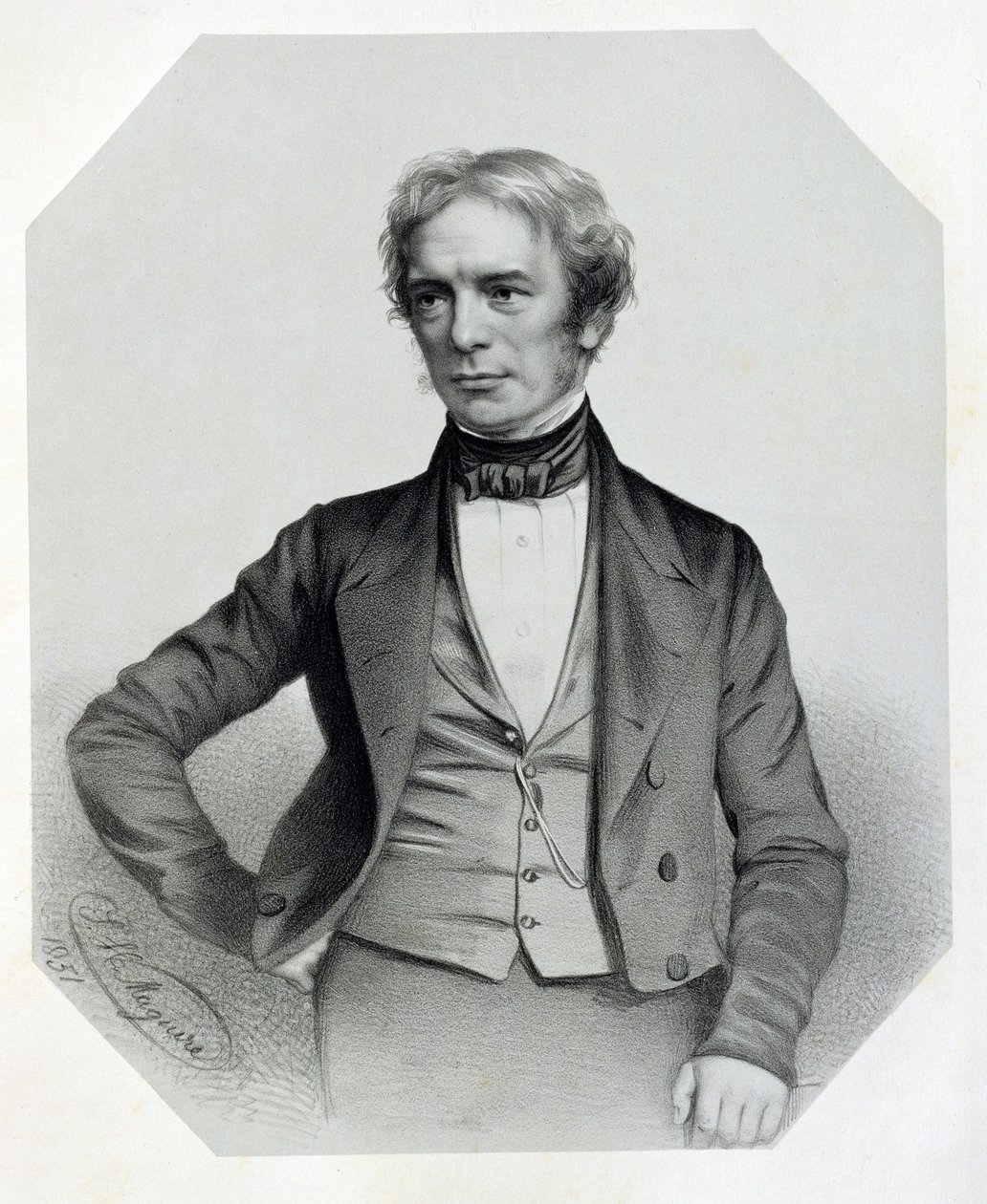 Michael Faraday (1791-1867) 1851 av Thomas Herbert Maguire