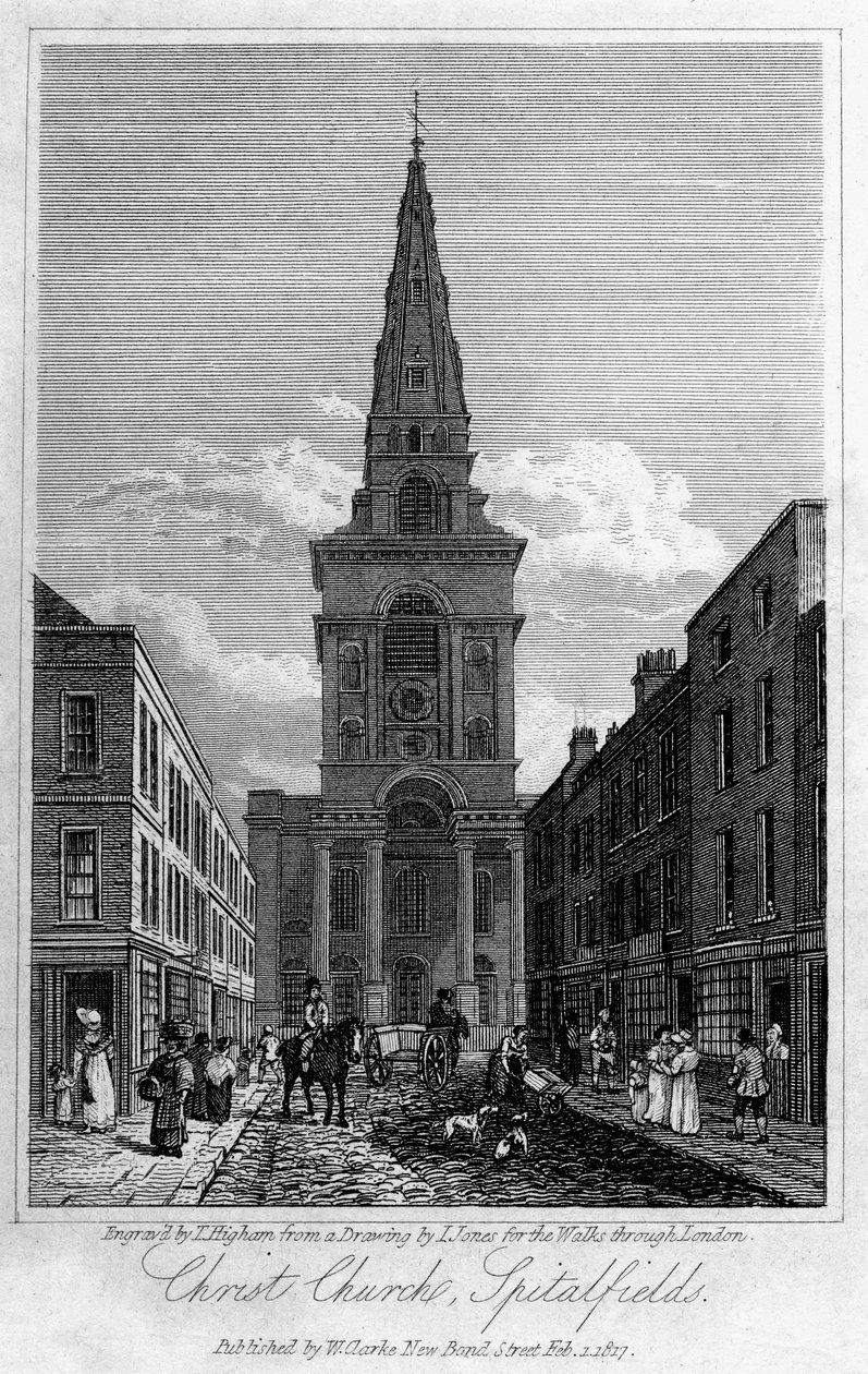 Christ Church, Spitalfields, London, 1817. av Thomas Higham