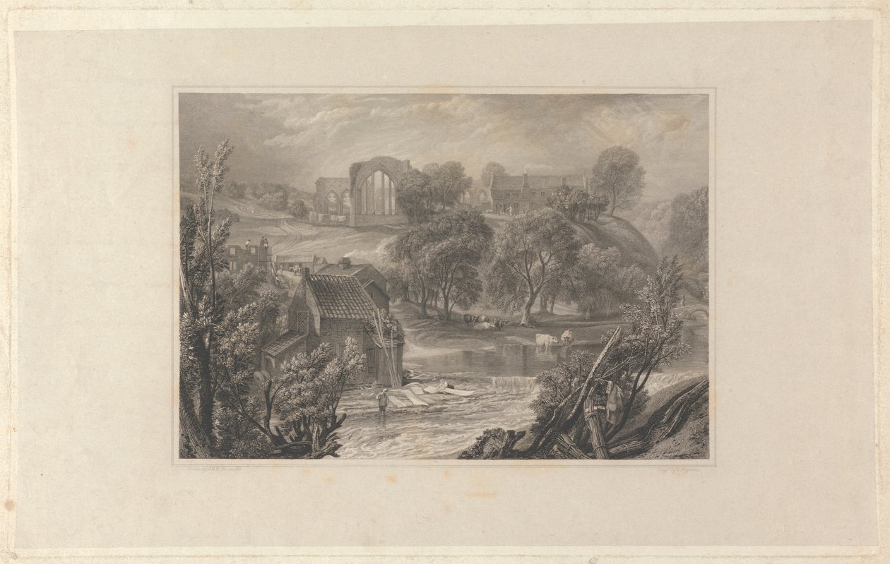 Egglestone Abbey, nær Barnard Castle av Thomas Higham