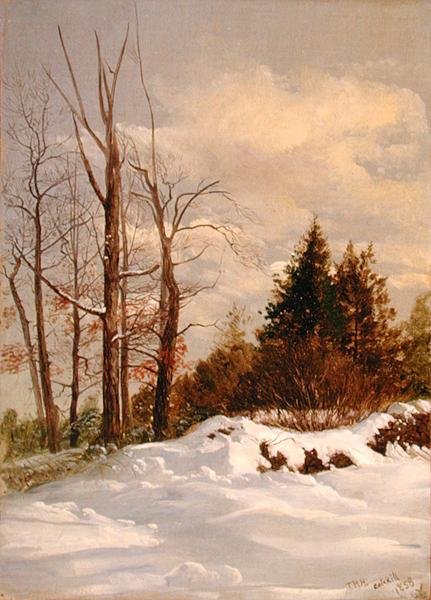 Catskill vinterlandskap av Thomas Hiram Hotchkiss