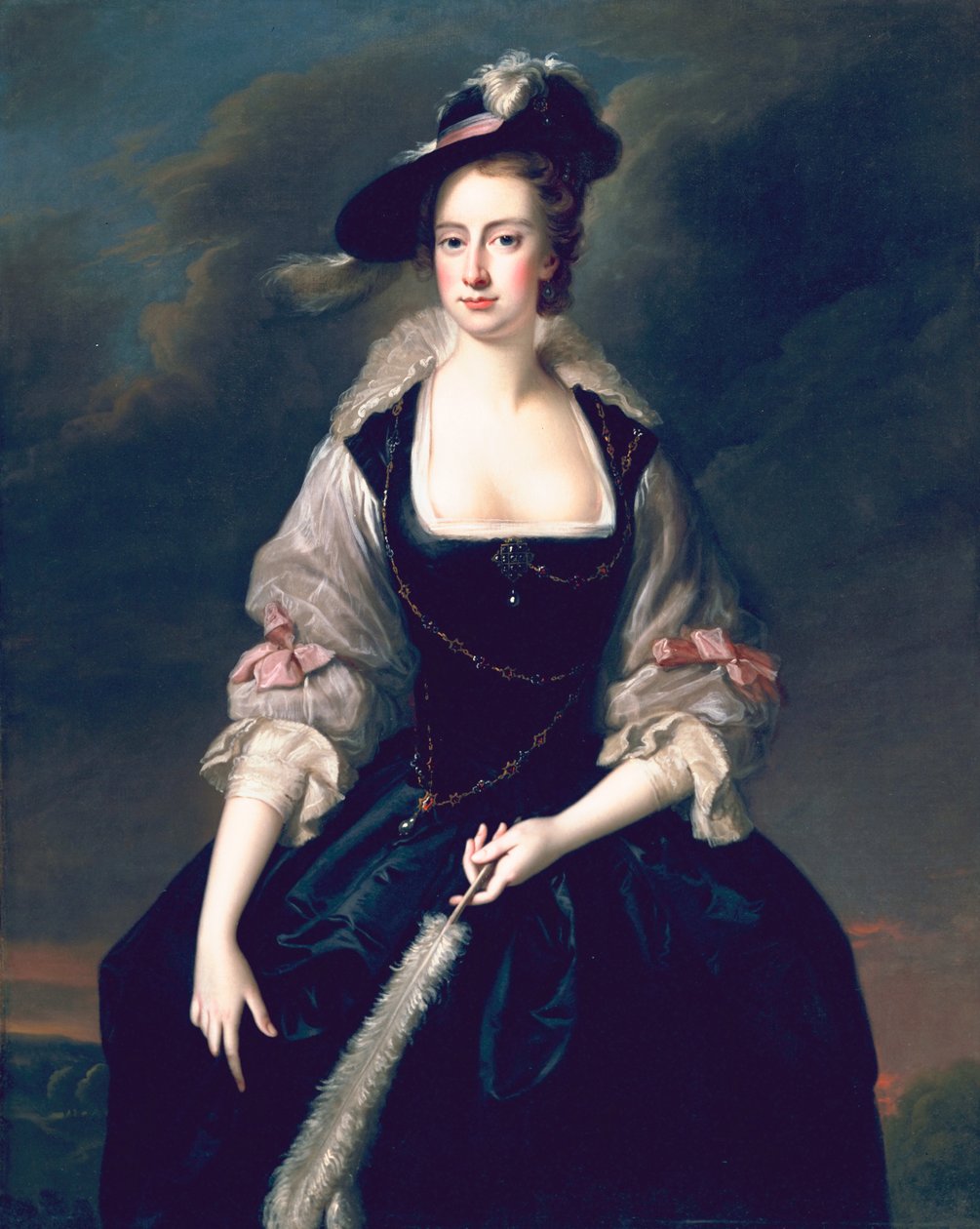 Lady Frances Courtenay, ca. 1741 av Thomas Hudson