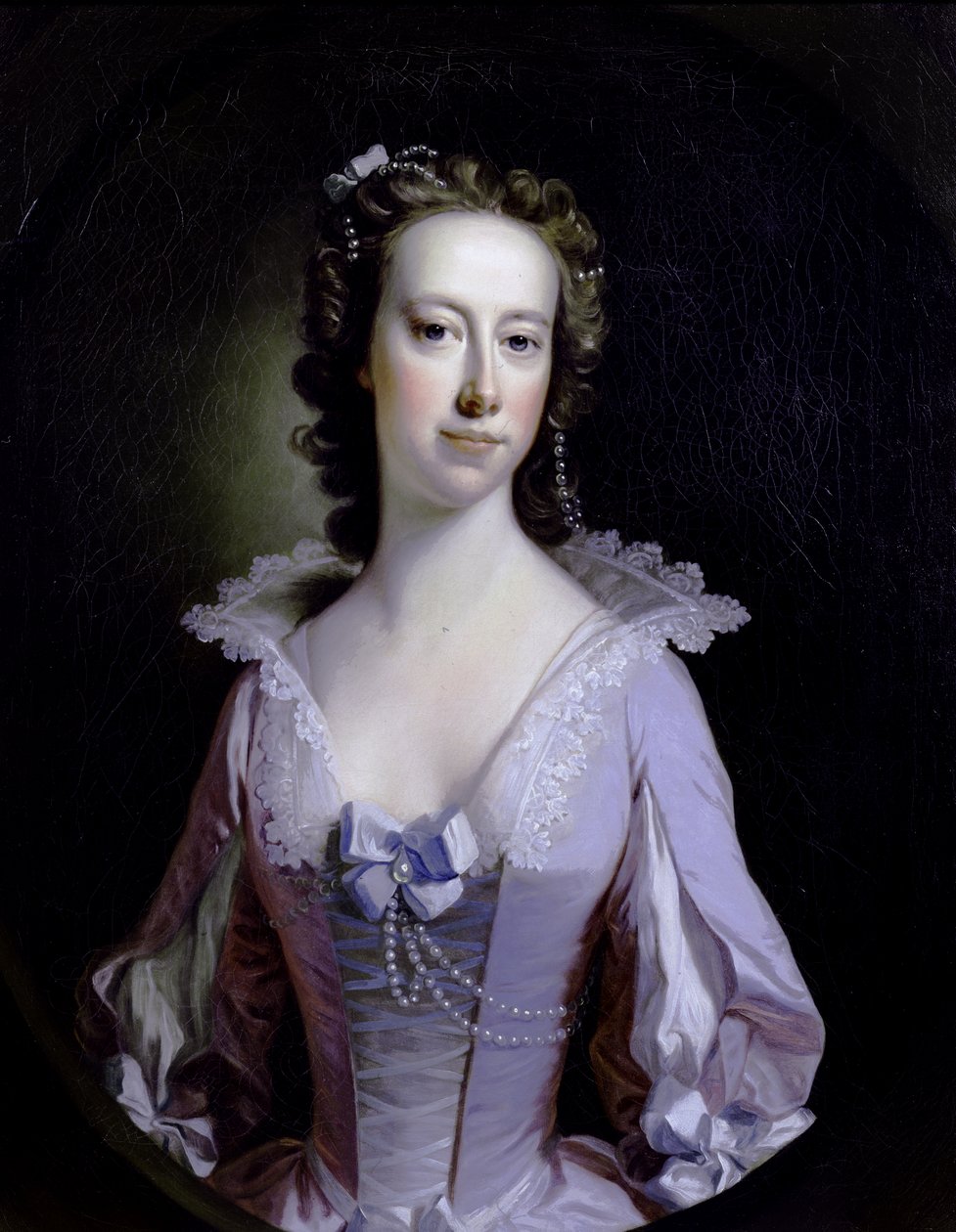 Portrett av en dame av Thomas Hudson