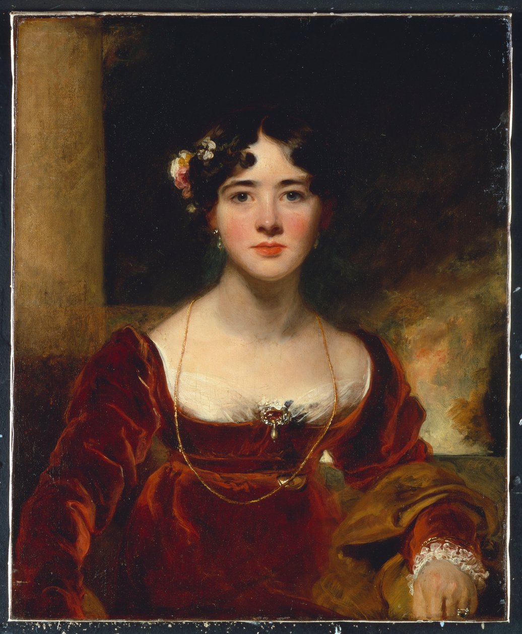Portrett av fru John Allnutt, ca. 1810-15 av Thomas Lawrence