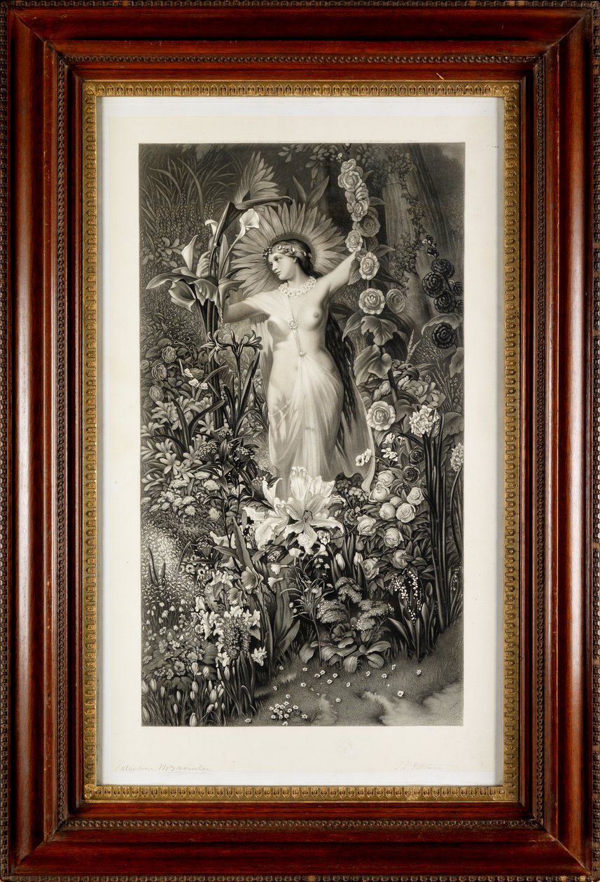 Flora (gravering) av Thomas Lewis Atkinson