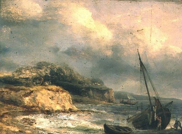 Kystscene av Thomas Luny