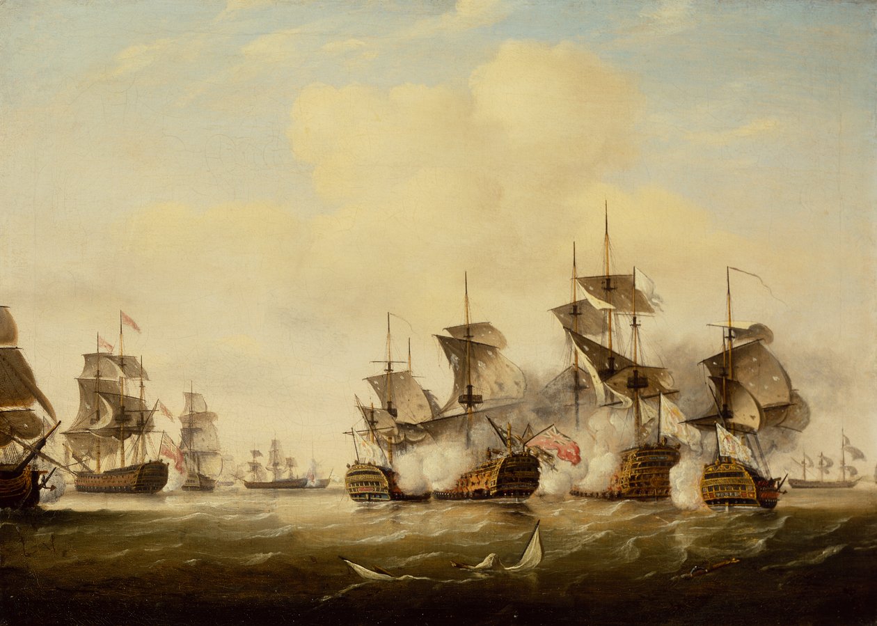 Slaget ved Toulon av Thomas Luny