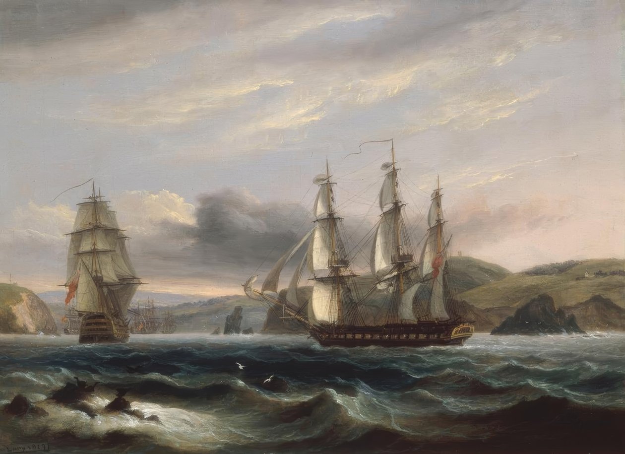 Se oppover Teign av Thomas Luny