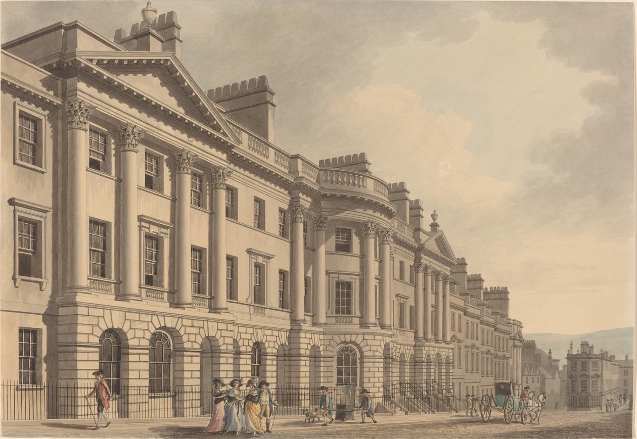 Milsom Street i Bath av Thomas Malton