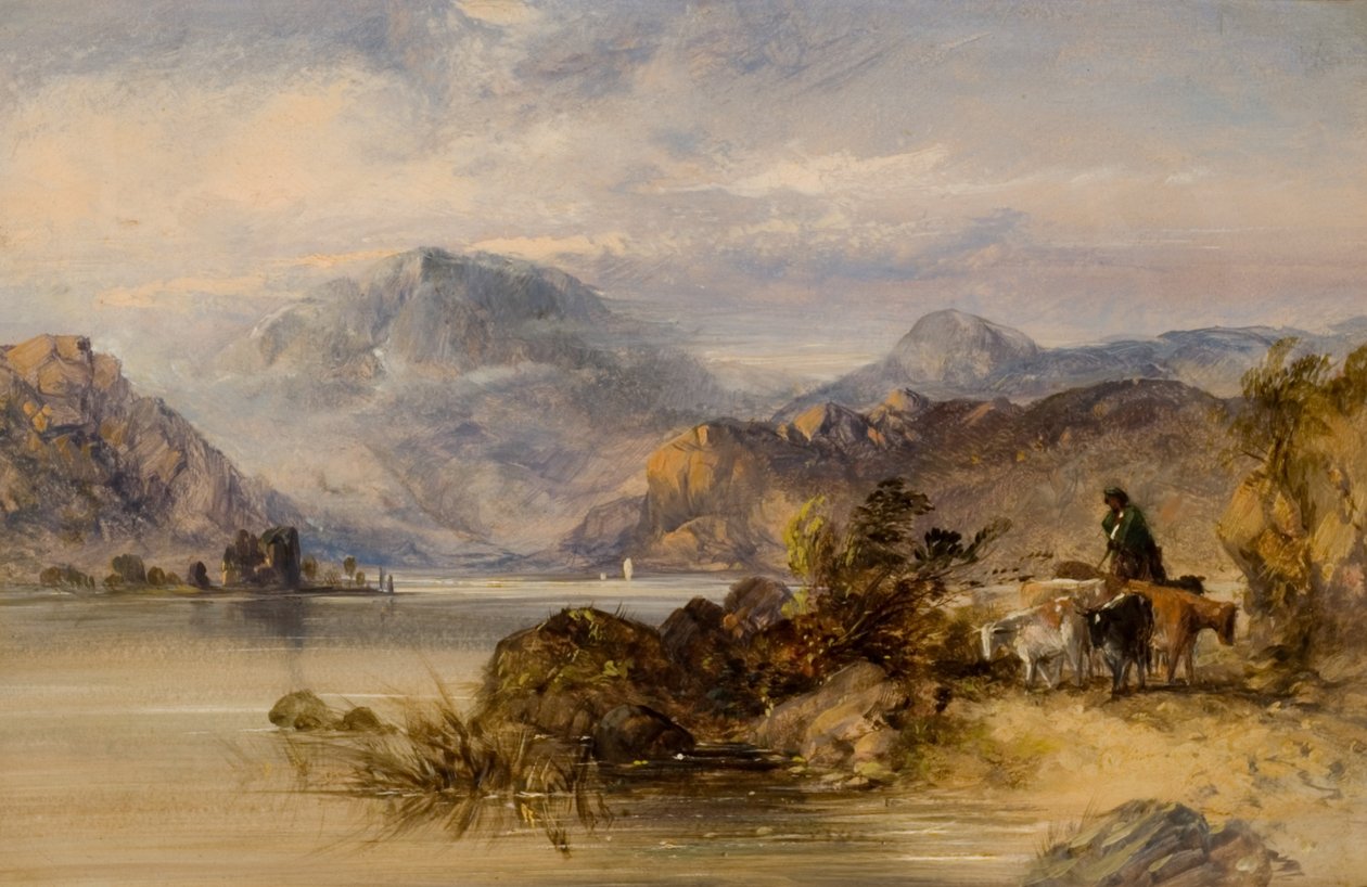 Highland Lake Scene av Thomas Miles II Richardson
