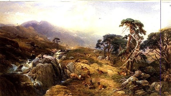 Ben Venue i Trossachs av Thomas Miles Richardson