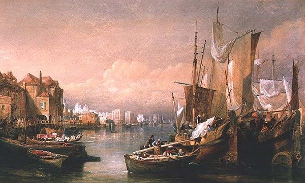 Themsen ved Greenwich av Thomas Miles Richardson