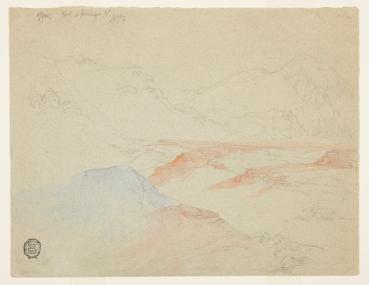 Hot Springs, Yellowstone av Thomas Moran