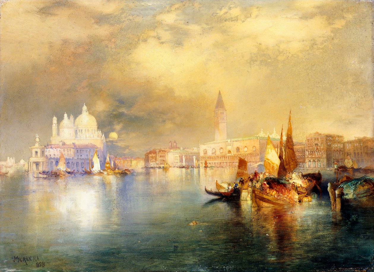 Måneskinn i Venezia, av Thomas Moran